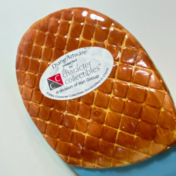 Ceramic Tea Light Candle Holder Summer Sandal Flower Bling - Picture 7 of 9